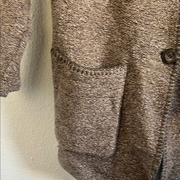 MARC AUREL VITAGE Brown Knit Button-Up Blazer - Picture 6 of 8
